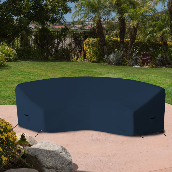 Latitude Run® Heavy Duty Waterproof Curved Sectional Sofa Cover